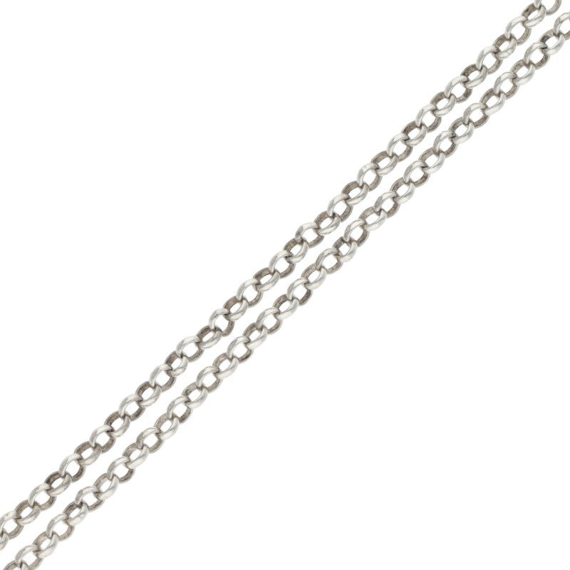 Chrome Hearts 925 Silver Roll Chain Necklace Size ONE SIZE