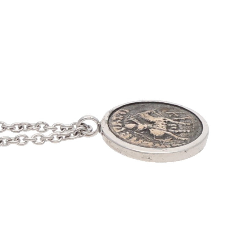 TOM WOOD Coin Pendant Silver Necklace Size ONE SIZE