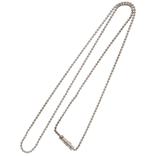TOM WOOD Silver Ball Chain Necklace Size 24.5INCH
