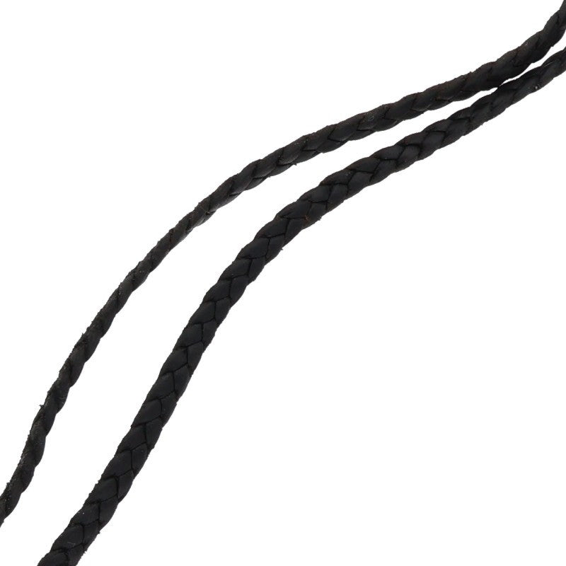 Chrome Hearts Scroll Leather Braid 925 Silver Size ONE SIZE