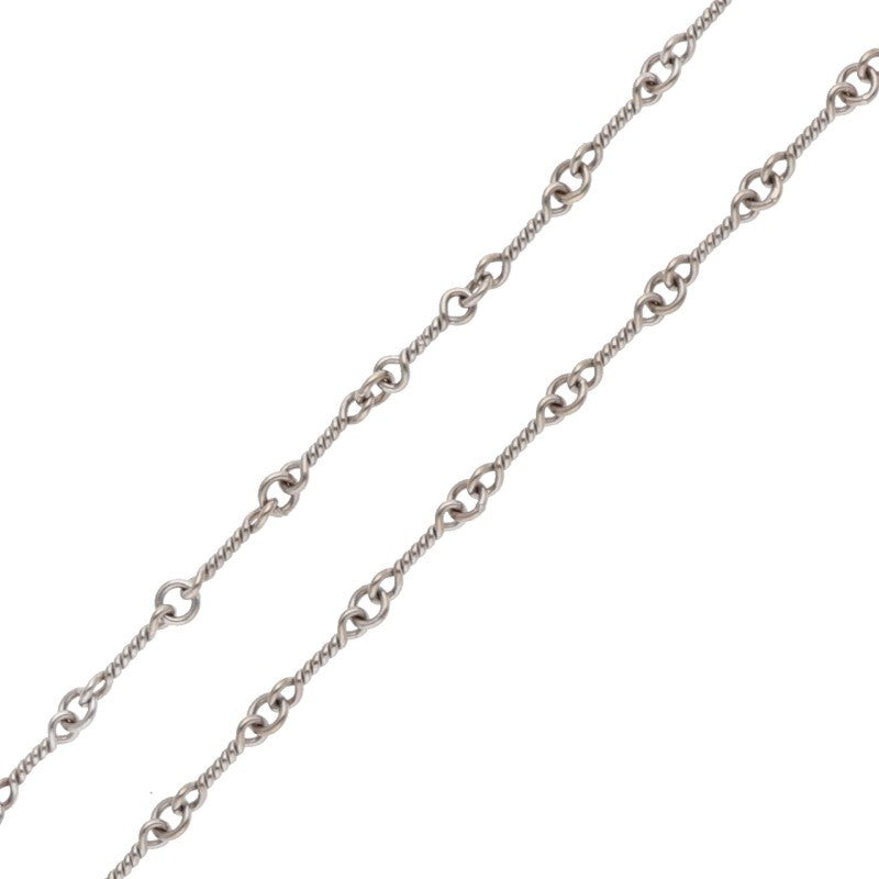 Chrome Hearts 18KWG Twist Chain 18" White Gold Size ONE SIZE