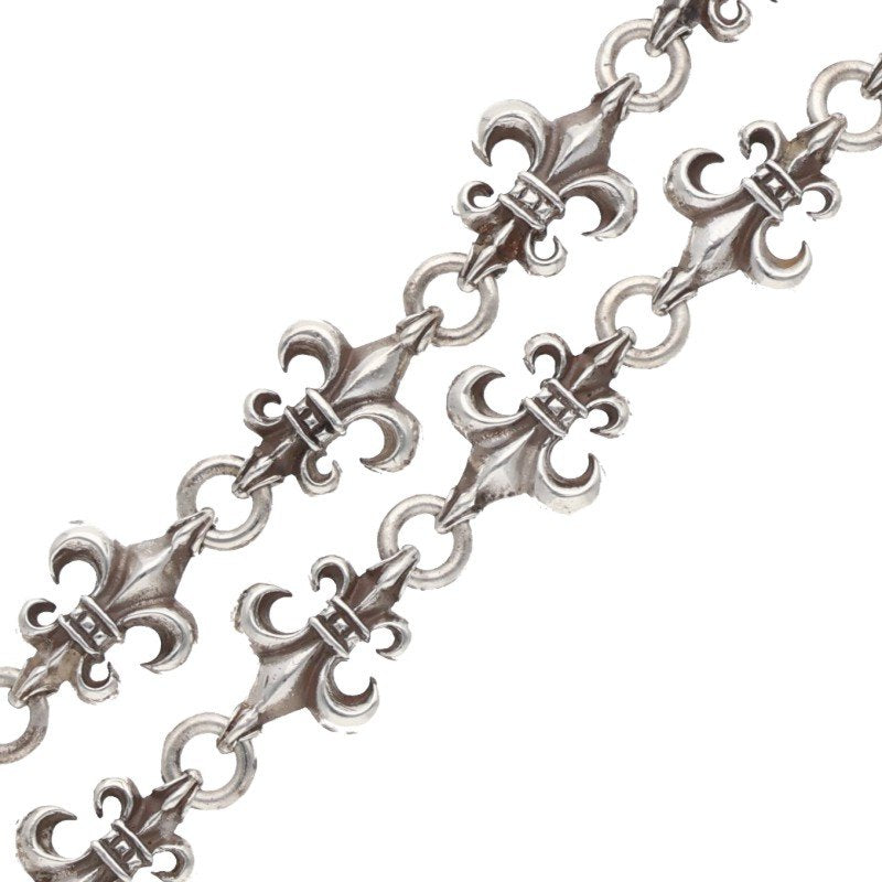 Chrome Hearts Cutout BS Fleur Silver Necklace Size ONE SIZE