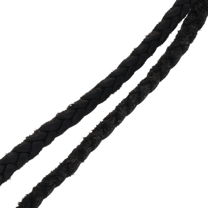 Chrome Hearts Scroll Leather Braid Necklace Size ONE SIZE