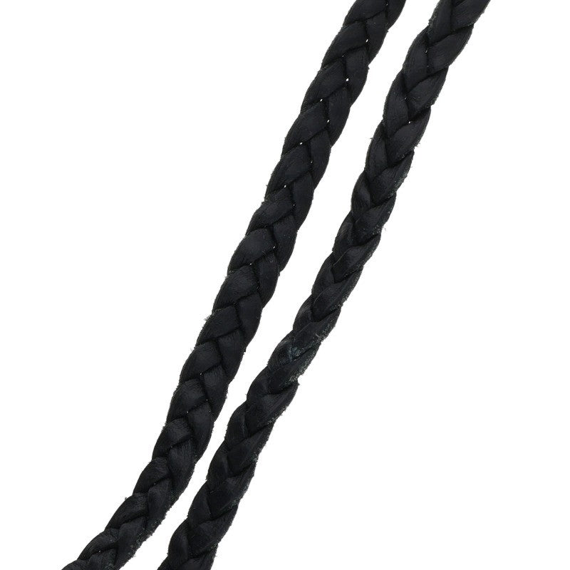 Chrome Hearts Scroll Leather Braid Necklace