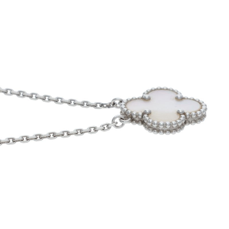 VANCLEEF & ARPELS Vintage Alhambra 18K White Size ONE SIZE