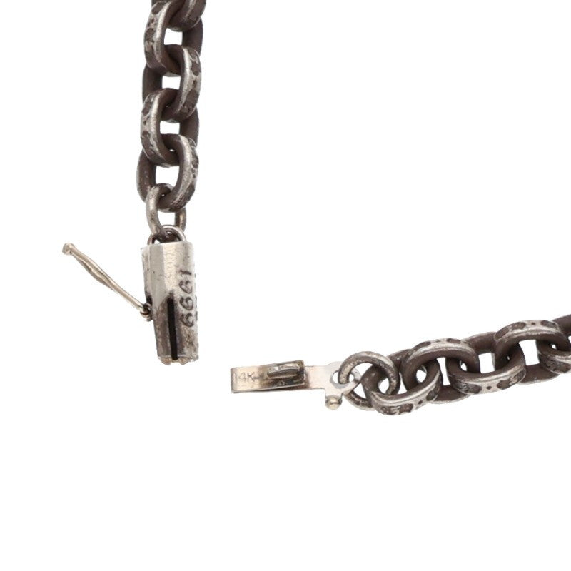 Chrome Hearts Paper Chain 18" Silver Necklace