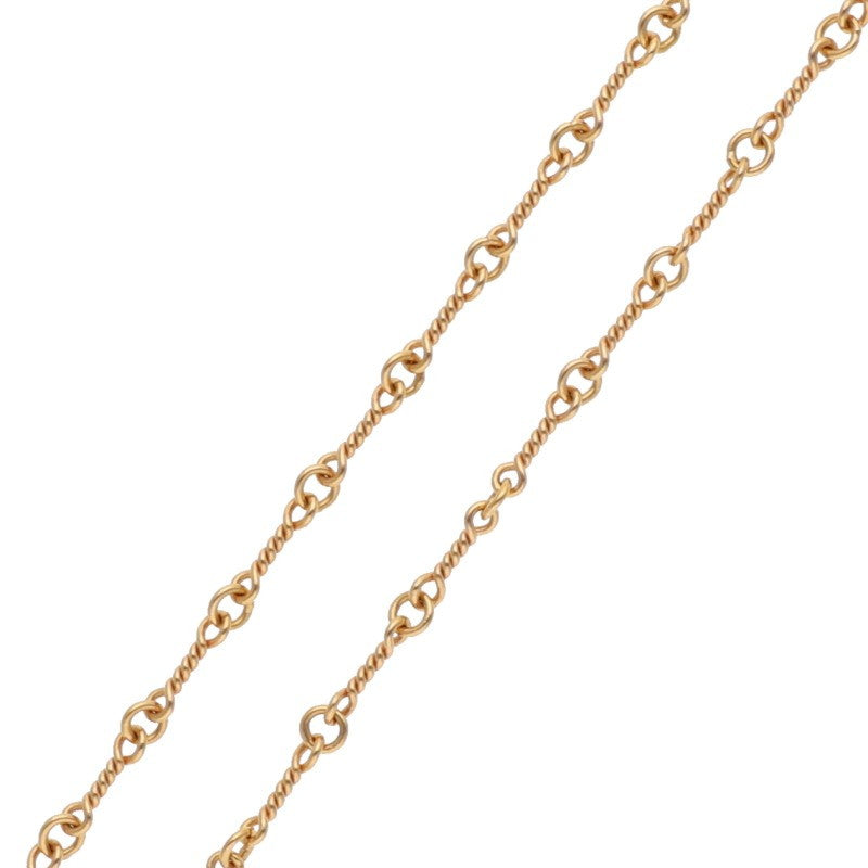 Chrome Hearts 22K Twist Chain Gold Necklace Size 18INCH