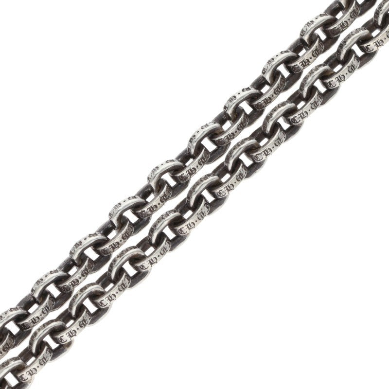 Chrome Hearts 925 14K Paper Chain Necklace Size 18INCH