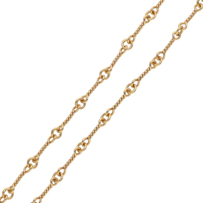 Chrome Hearts 22K Gold Twist Chain Necklace Size 18INCH