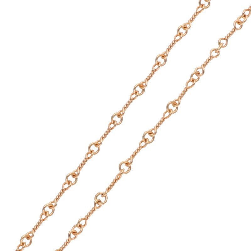 Chrome Hearts 22K Gold Twist Chain Necklace Size 24