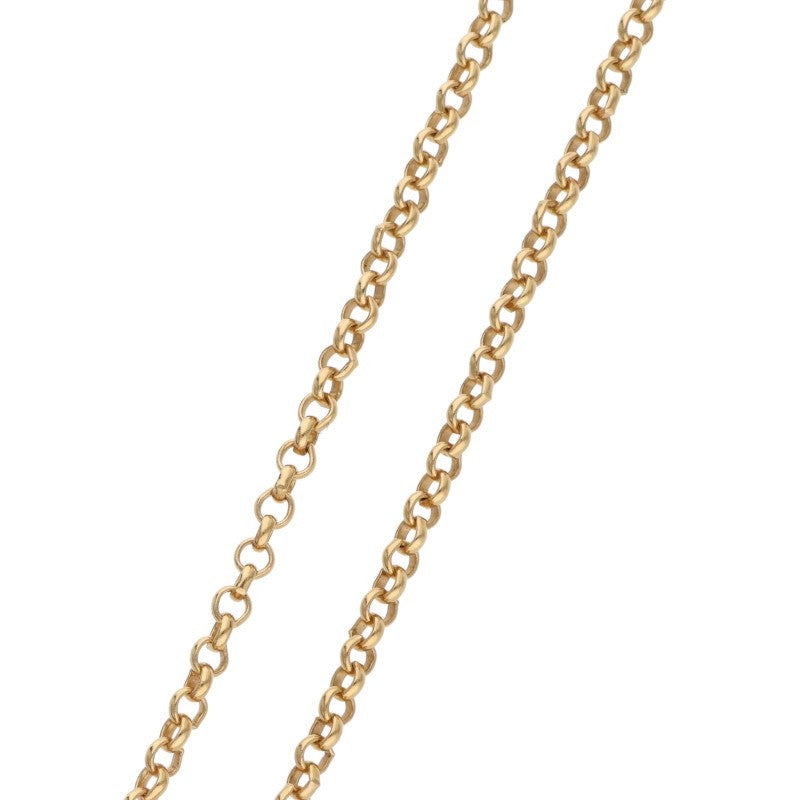 Chrome Hearts 22K Gold Roll Chain Necklace Size 20INCH