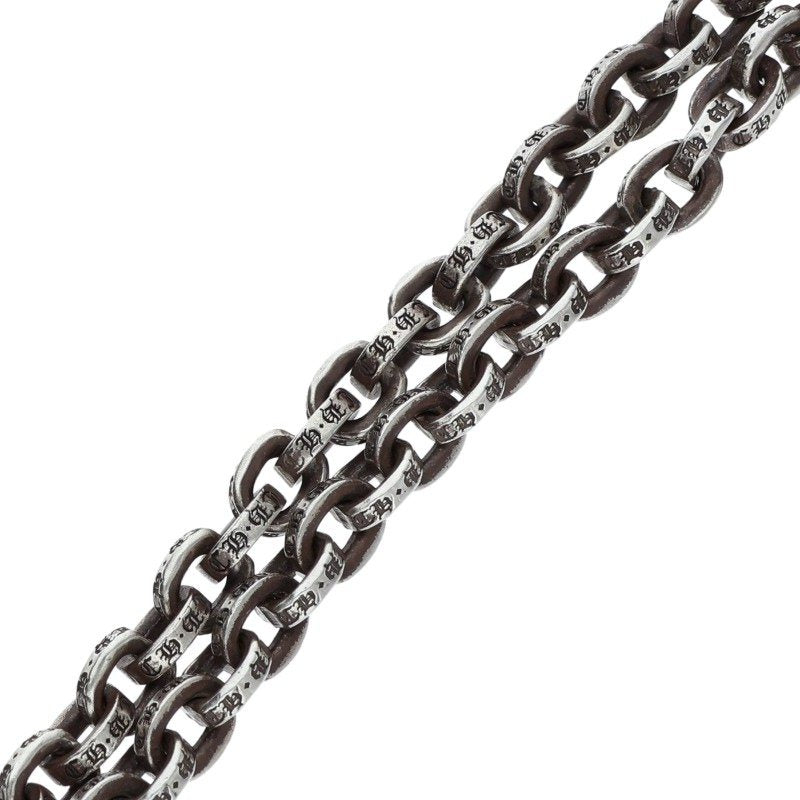 Chrome Hearts Silver Paper Chain Necklace 14K Size 18INCH