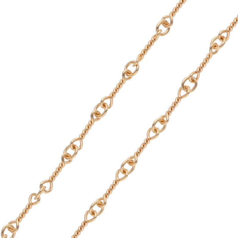Chrome Hearts 22K Twist Chain Gold Necklace Size 20INCH