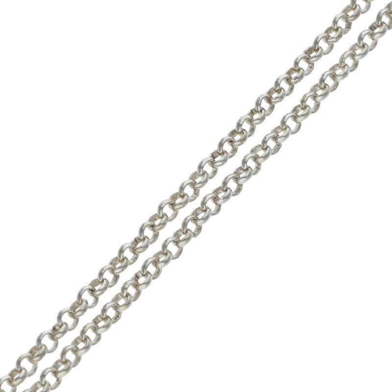 Chrome Hearts Roll Chain Silver Necklace Size 16INCH