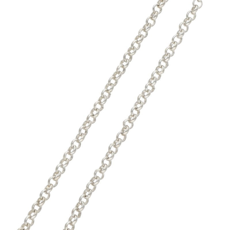 Chrome Hearts R18 Roll Chain Silver Necklace Size 18INCH