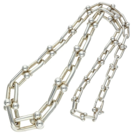 TIFFANY&Co. HardWear Graduated Silver Necklace Size 18INCH