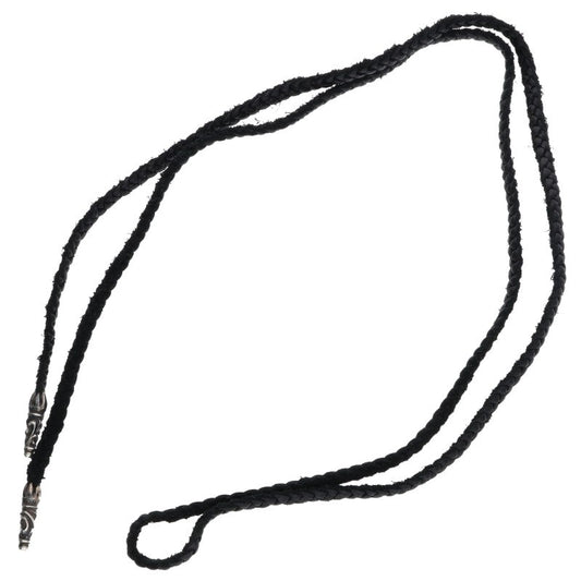 Chrome Hearts Scroll Leather Silver Necklace Size ONE SIZE