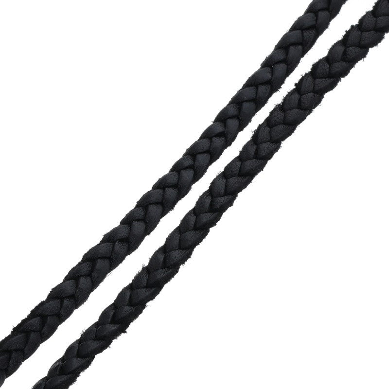 Chrome Hearts Scroll Leather Braid Necklace Size ONE SIZE