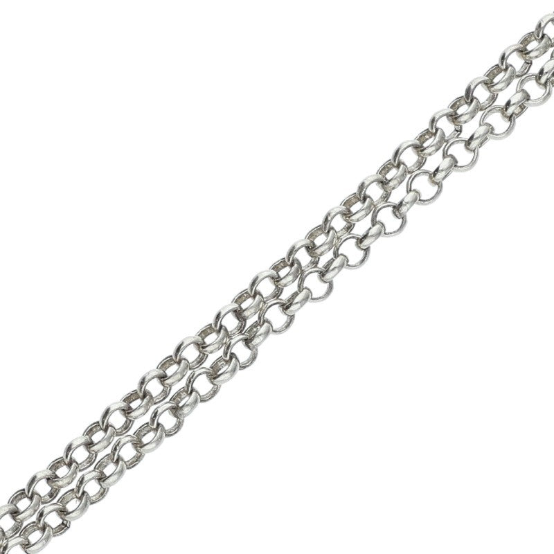 Chrome Hearts Roll Chain Silver Necklace Size 20INCH