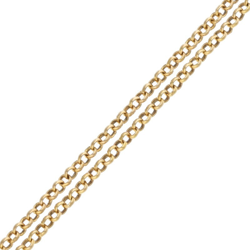 Chrome Hearts 22K Roll Chain Gold Necklace Size 18INCH