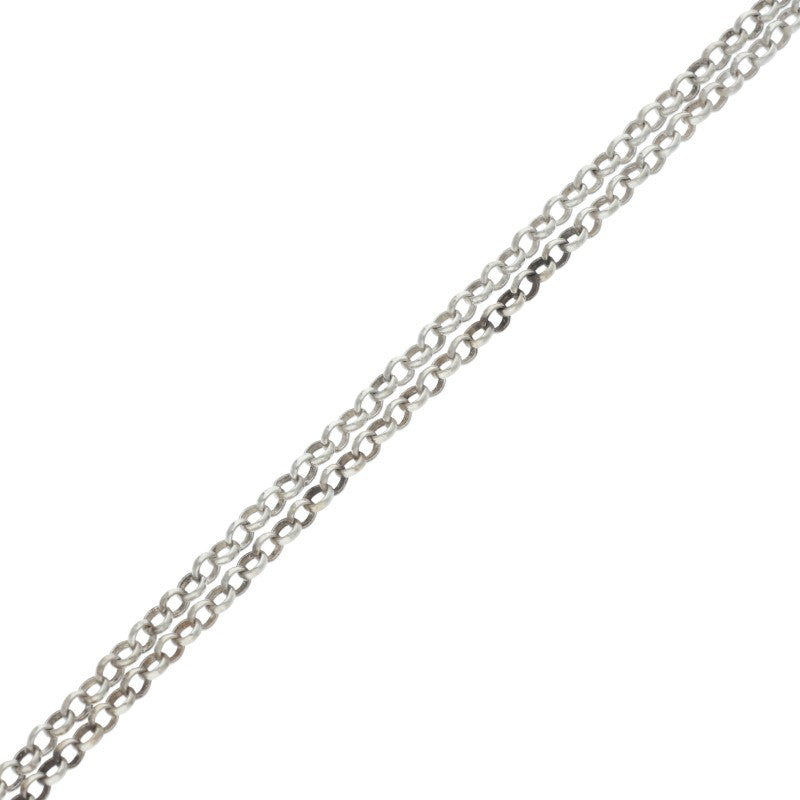 Chrome Hearts 925 Silver Roll Chain Necklace Size 18INCH