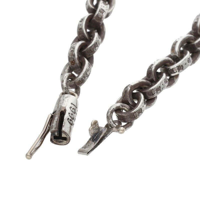 Chrome Hearts 925 Silver Paper Chain Necklace Size 24INCH