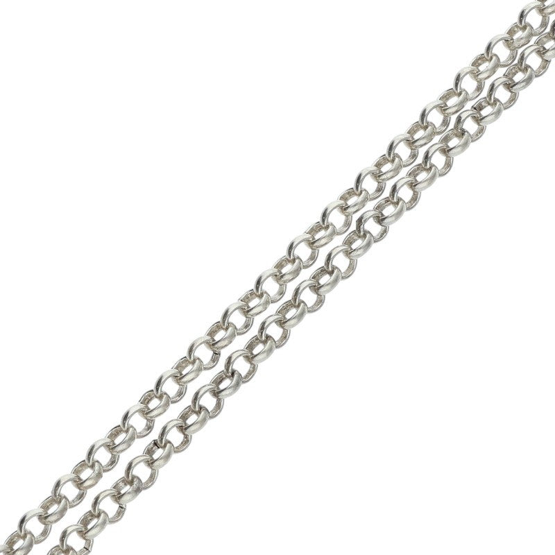 Chrome Hearts 925 Silver Roll Chain Necklace Size 20INCH