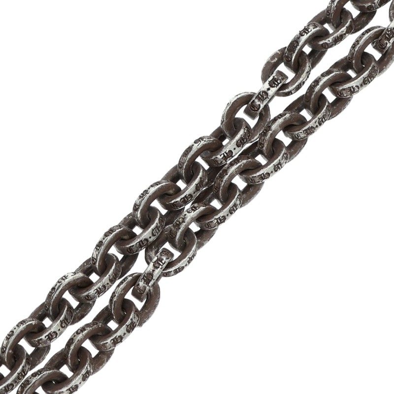 Chrome Hearts 925 Silver Paper Chain Necklace Size 20INCH