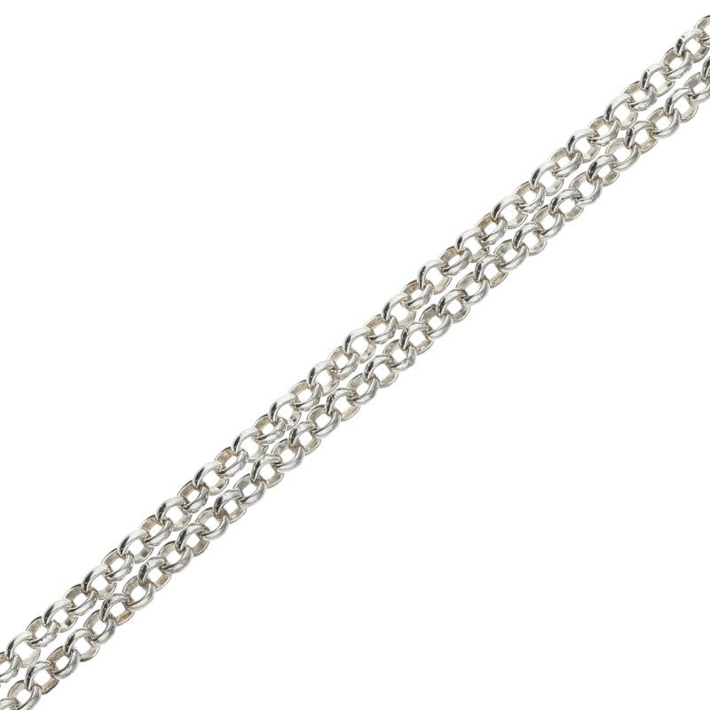 Chrome Hearts Mask Roll Chain Silver Necklace Size 30INCH