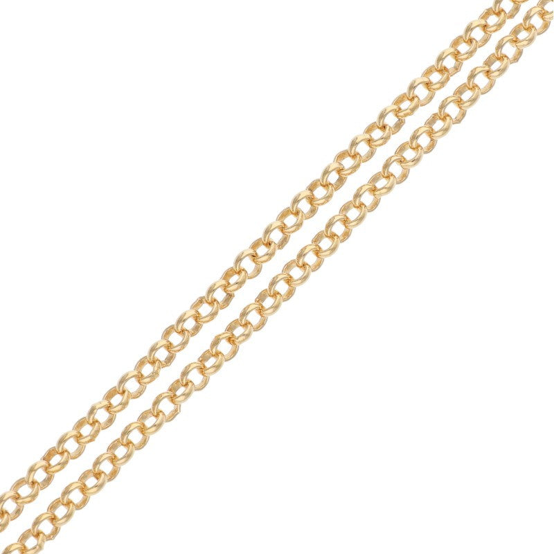 Chrome Hearts 22K Roll Chain Gold Necklace Size 20INCH