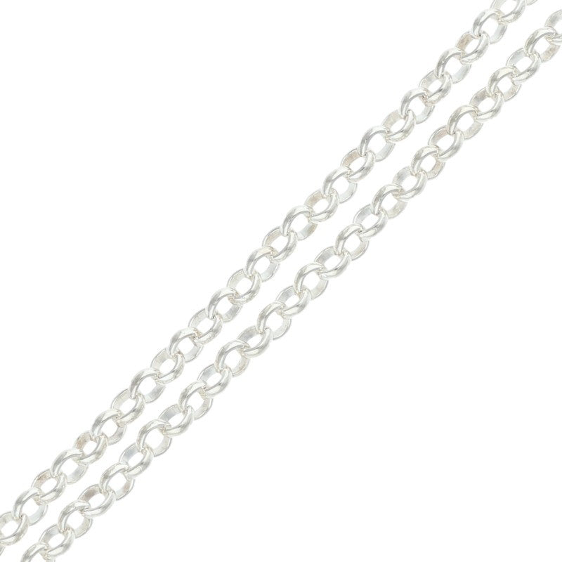 Chrome Hearts Roll Chain Silver Necklace Size 16INCH