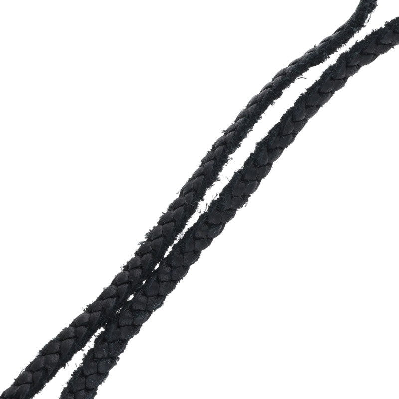 Chrome Hearts Scroll Leather Silver Necklace Size ONE SIZE