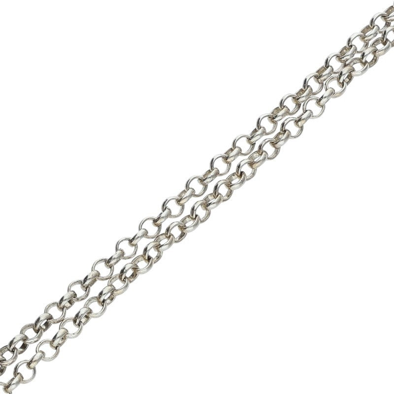 Chrome Hearts 925 Silver Roll Chain Necklace Size 24INCH