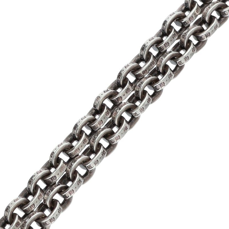 Chrome Hearts 925 Silver Paper Chain Necklace Size 18INCH