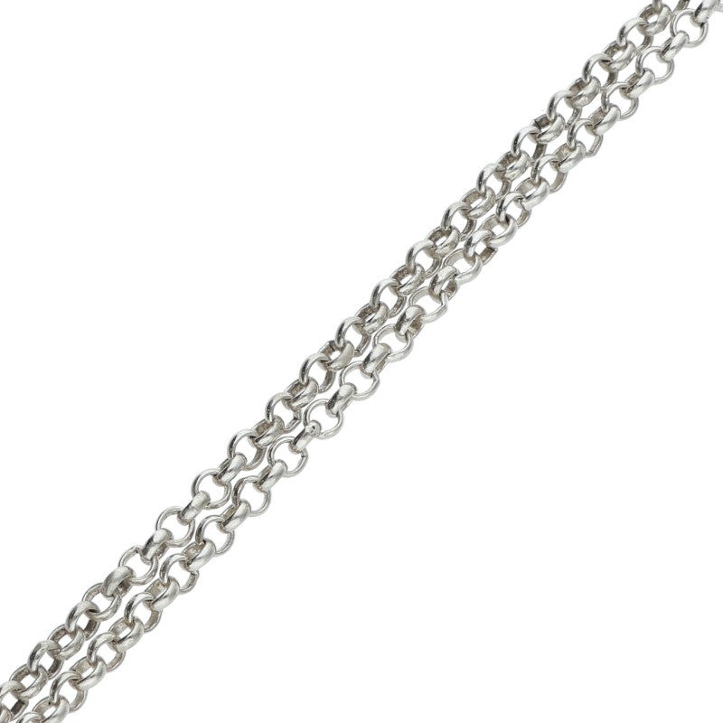 Chrome Hearts Old Roll Chain Necklace Silver Size 20INCH