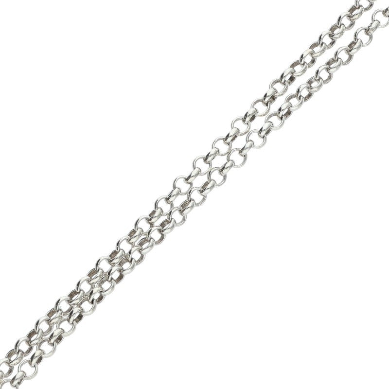 Chrome Hearts 925 Silver Roll Chain Necklace Size 20INCH