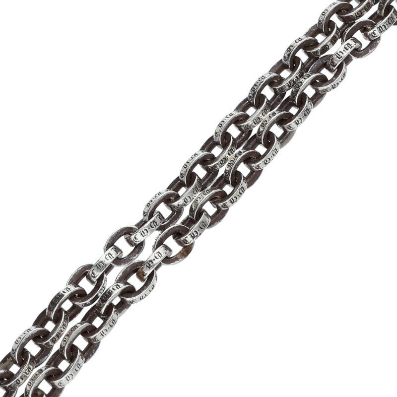 Chrome Hearts 925 Silver Paper Chain Necklace Size 24INCH