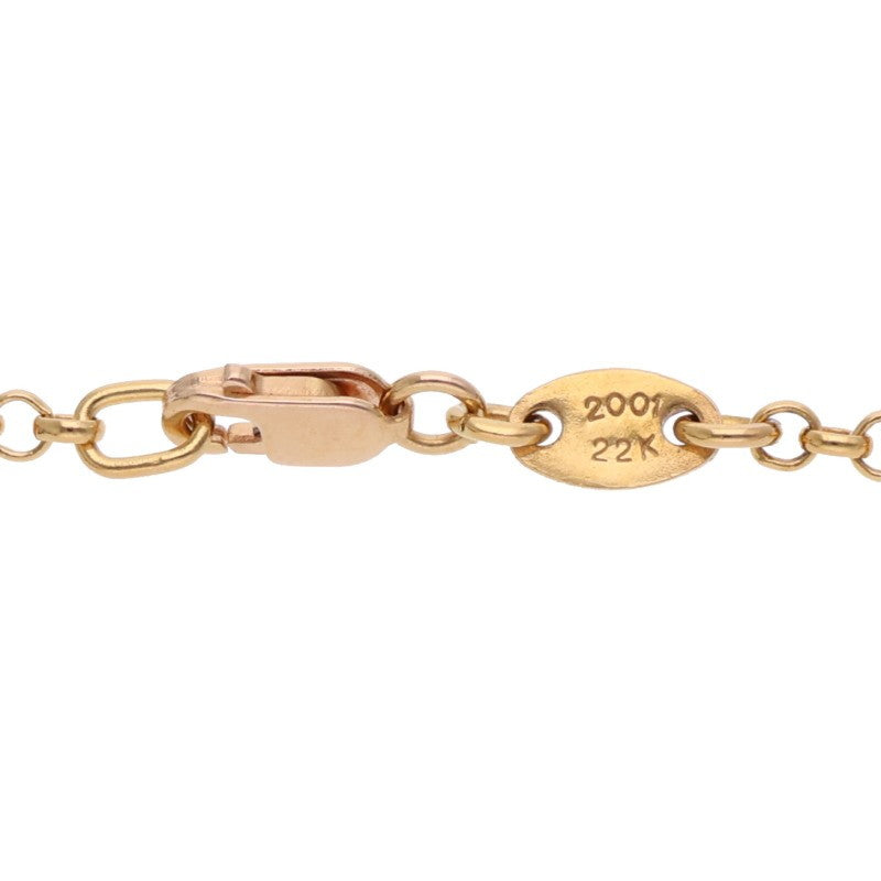 Chrome Hearts 22K Safety Pin Gold Necklace Size 16 Inch