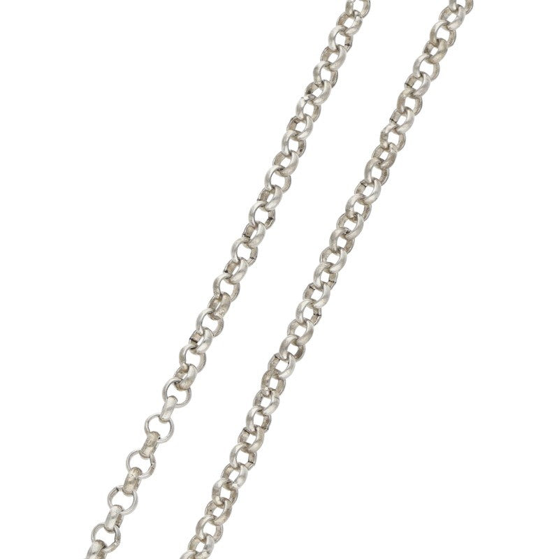 Chrome Hearts Silver Roll Chain Necklace Size 16INCH