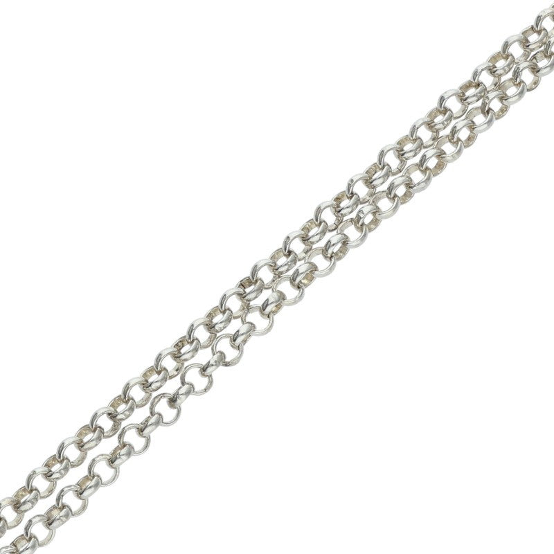 Chrome Hearts 925 Silver Roll Chain Necklace Size 18INCH