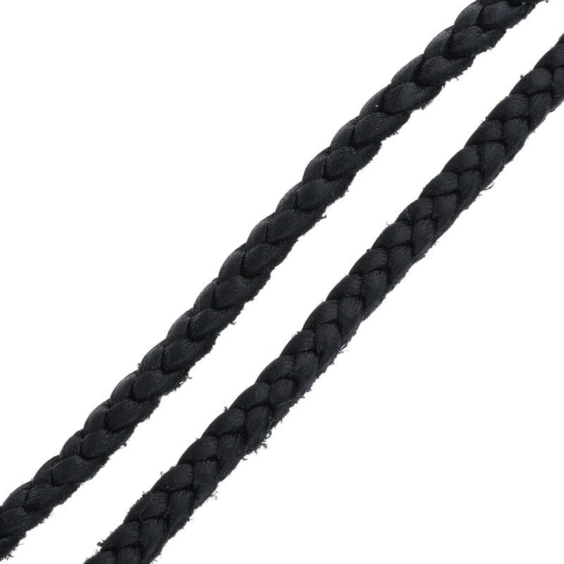 Chrome Hearts Bolo Tip Leather Braid Necklace Size ONE SIZE
