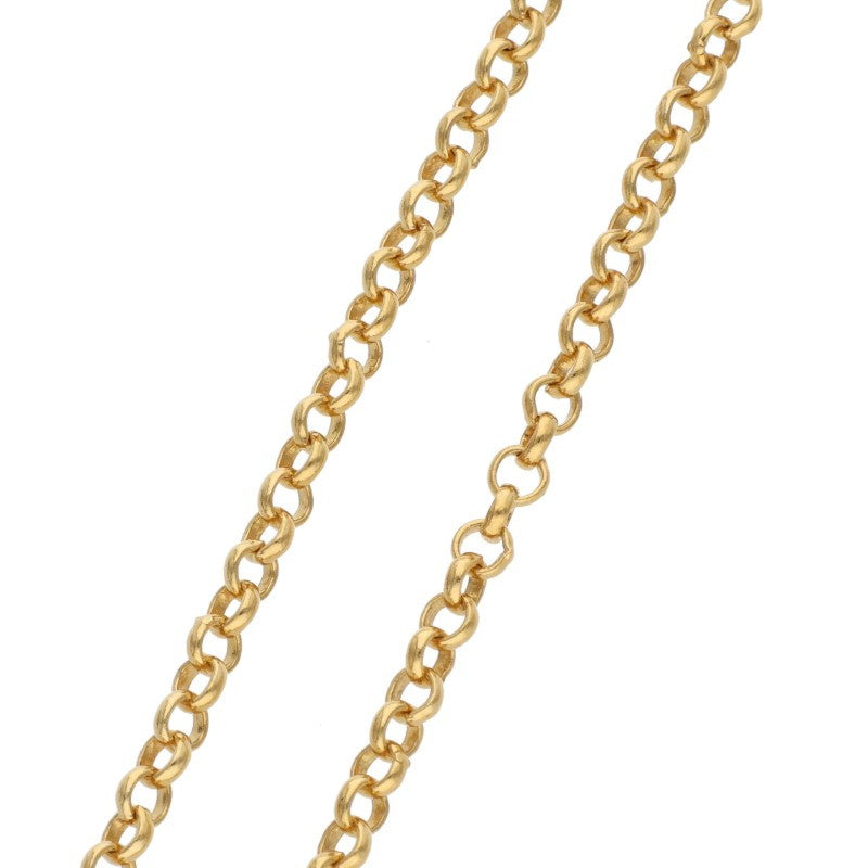 Chrome Hearts 22K Gold Roll Chain Yellow Size 20INCH