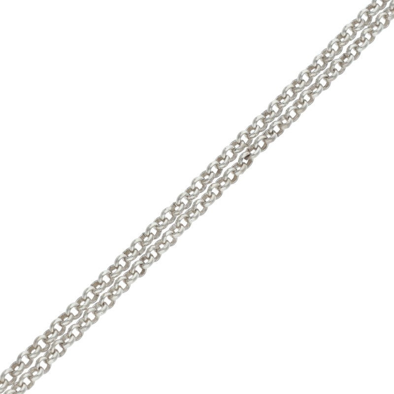 Chrome Hearts Roll Chain Necklace 925 Silver Size 20INCH