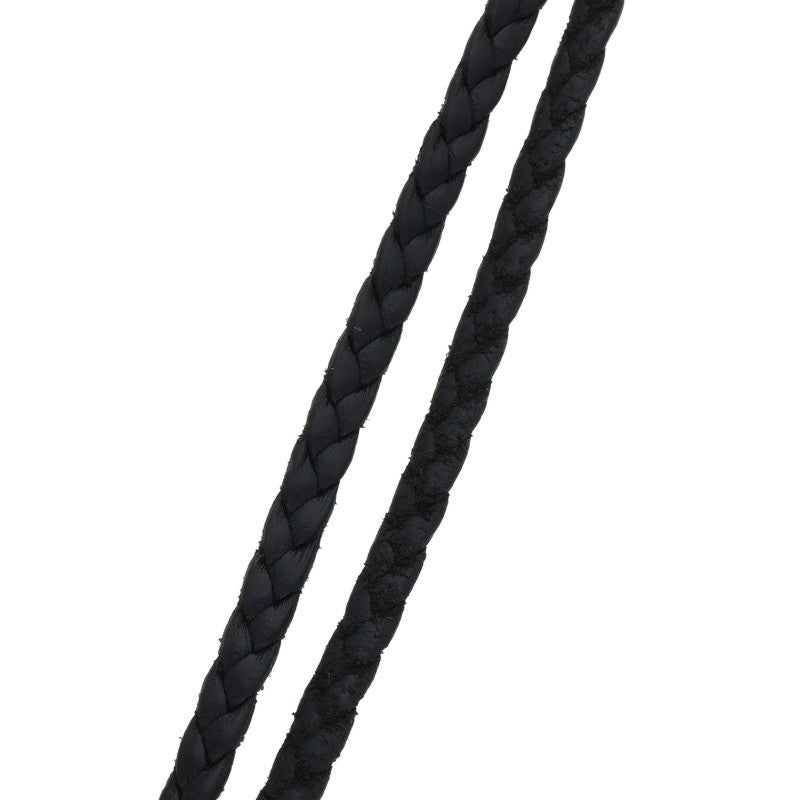 Chrome Hearts Scroll Leather Braid Necklace