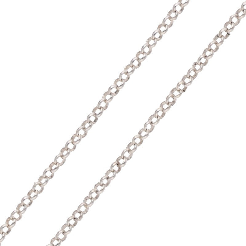 Chrome Hearts Silver Roll Chain Necklace Size 18INCH