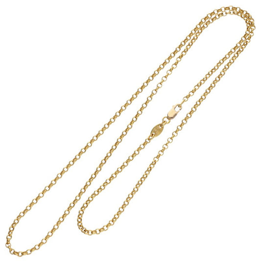 Chrome Hearts 22K Gold Roll Chain Necklace Size 20INCH