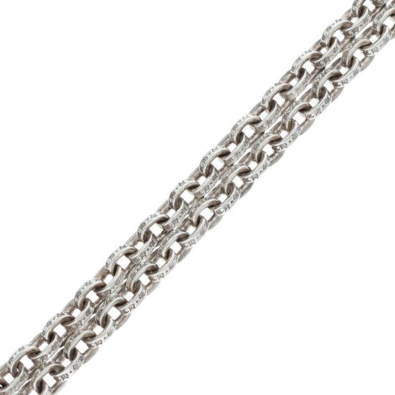 Chrome Hearts Paper Chain Silver Necklace Size 16INCH