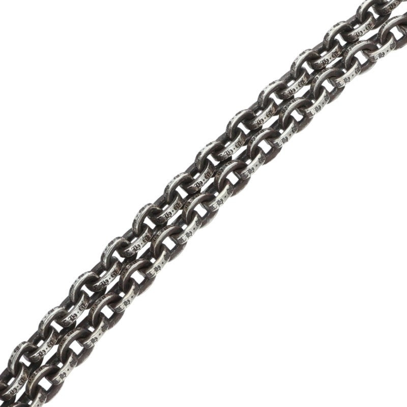 Chrome Hearts Paper Chain Silver 925 Necklace Size 24INCH