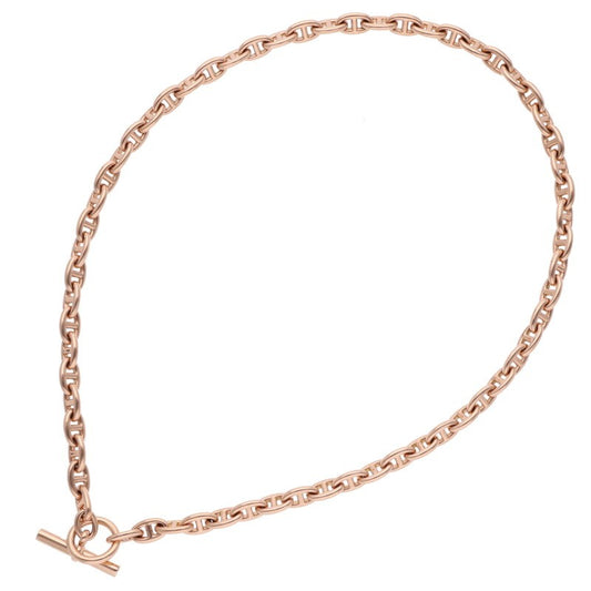 HERMES Chaine d'Ancre TPM 18K Pink Gold Necklace