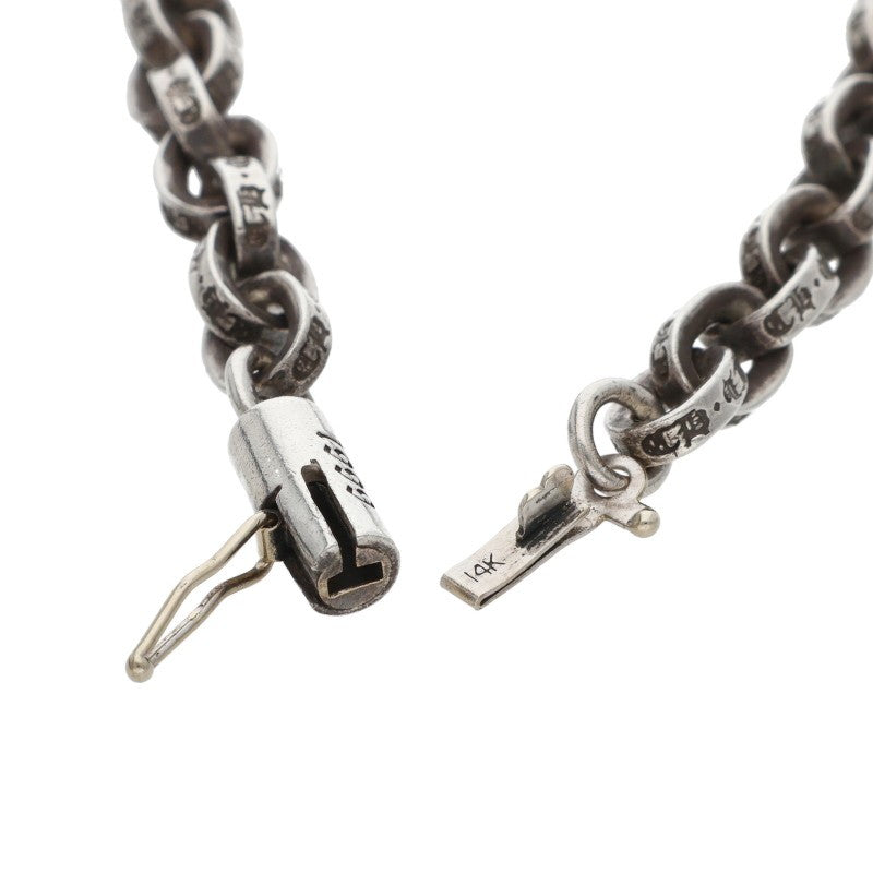 Chrome Hearts Paper Chain 925 Silver Necklace Size 18 Inch